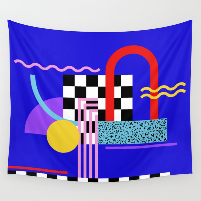 Memphis pattern 109 - 80s / 90s Retro Wall Tapestry Gallery Image 4