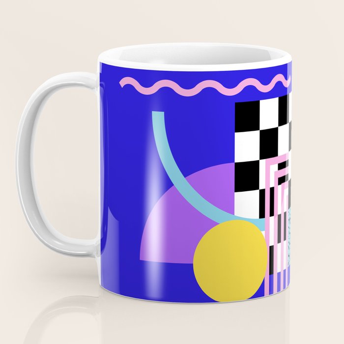 Memphis pattern 109 - 80s / 90s Retro Coffee Mug Gallery Image 3
