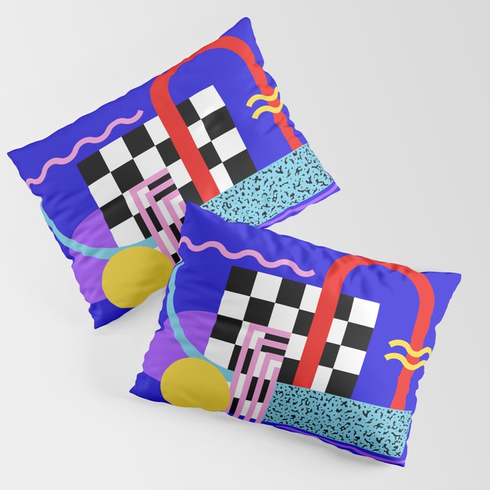 Memphis Pattern 109 - 80s / 90s Retro Pillow Sham Gallery Image 3