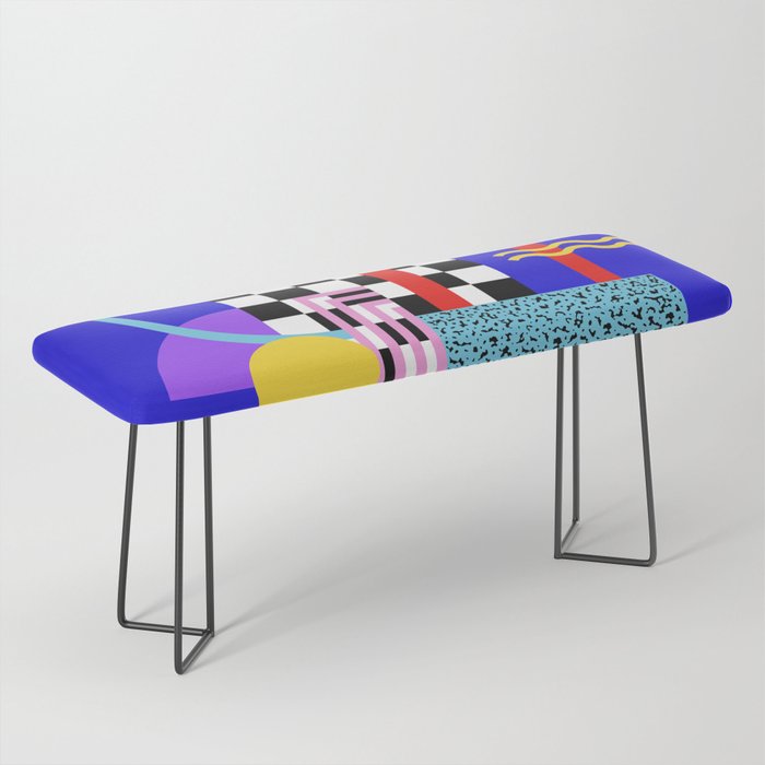 Memphis pattern 109 - 80s / 90s Retro Bench Gallery Image 1
