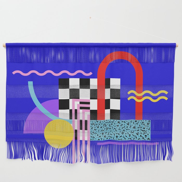 Memphis pattern 109 - 80s / 90s Retro Wall Hanging Gallery Image 1
