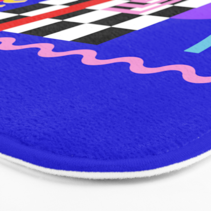 Memphis pattern 109 - 80s / 90s Retro Bath Mat Gallery Image 3