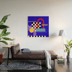 Memphis pattern 109 - 80s / 90s Retro Wood Wall Art Gallery Image 2