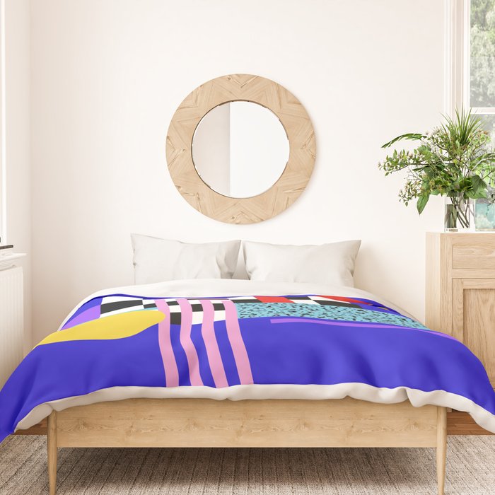 Memphis pattern 109 - 80s / 90s Retro Duvet Cover Gallery Image 3