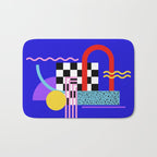 Memphis pattern 109 - 80s / 90s Retro Bath Mat Gallery Image 1