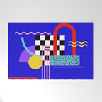 Memphis pattern 109 - 80s / 90s Retro Welcome Mat Gallery Image 1