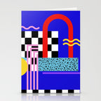 Memphis pattern 109 - 80s / 90s Retro Stationery Card Gallery Image 2