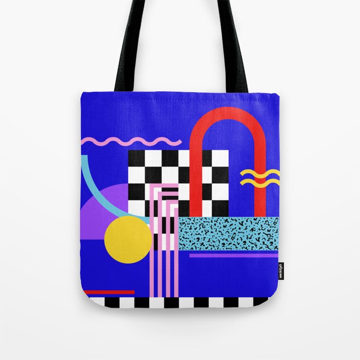 Memphis pattern 109 - 80s / 90s Retro Tote Bag Gallery Image 1