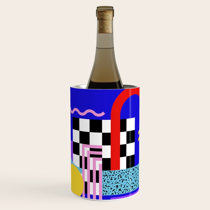 Memphis pattern 109 - 80s / 90s Retro Wine Chiller Gallery Image 1