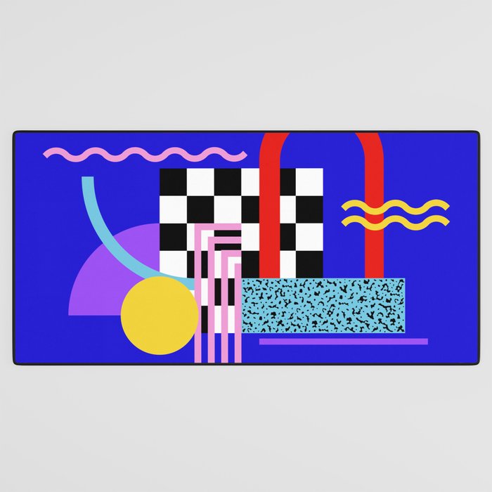 Memphis pattern 109 - 80s / 90s Retro Desk Mat Gallery Image 3