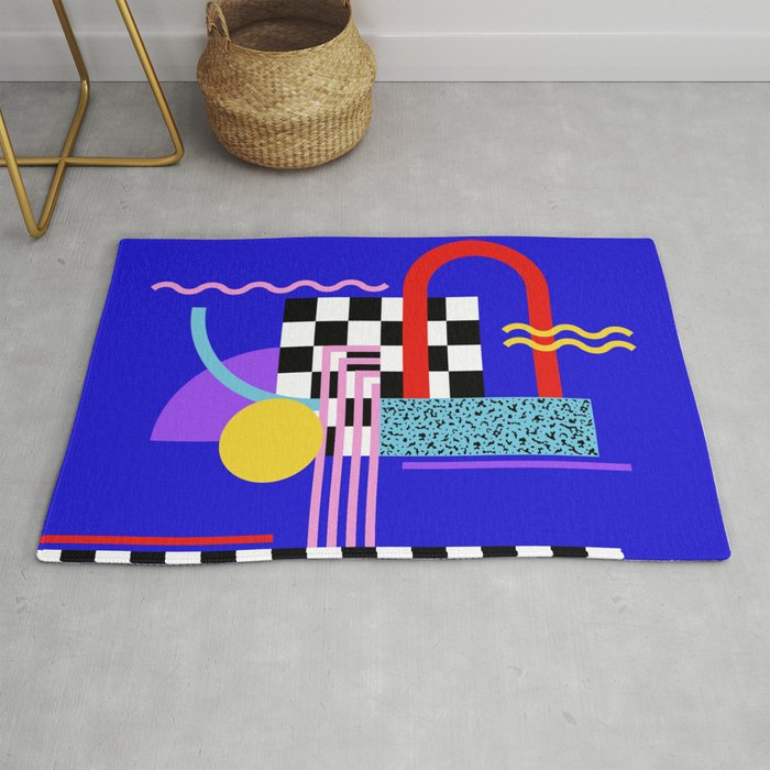Memphis pattern 109 - 80s / 90s Retro Rug Gallery Image 1