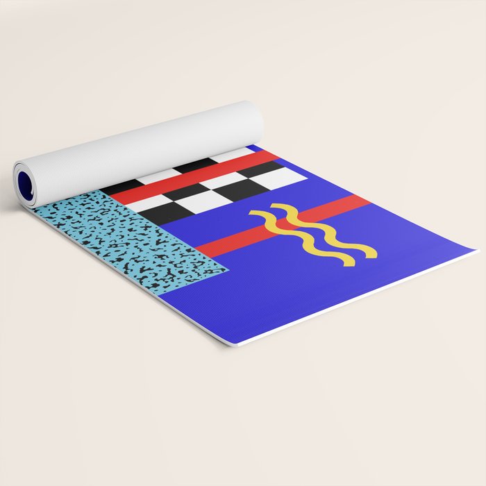 Memphis pattern 109 - 80s / 90s Retro Yoga Mat Gallery Image 2