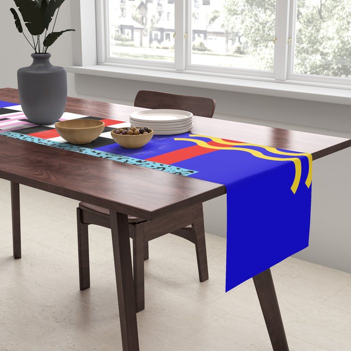 Memphis pattern 109 - 80s / 90s Retro Table Runner Gallery Image 2