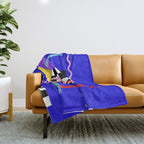 Memphis pattern 109 - 80s / 90s Retro Throw Blanket Gallery Image 1