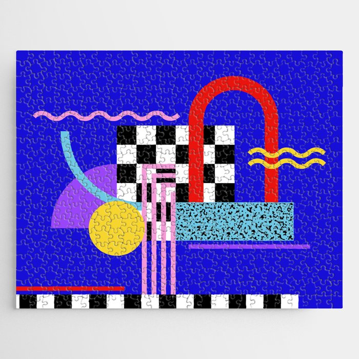 Memphis pattern 109 - 80s / 90s Retro Jigsaw Puzzle Gallery Image 1