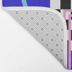 Memphis pattern 109 - 80s / 90s Retro Bath Mat Gallery Image 2