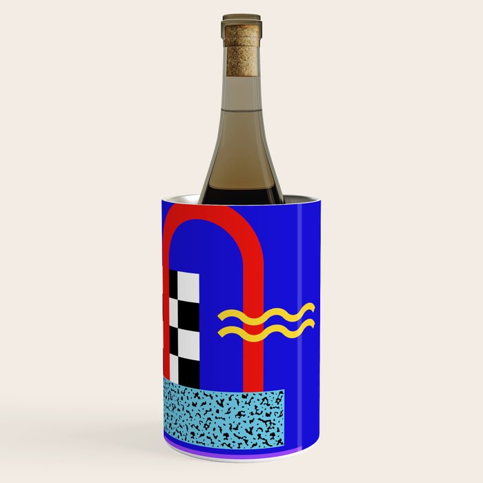 Memphis pattern 109 - 80s / 90s Retro Wine Chiller Gallery Image 3