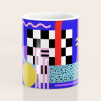 Memphis pattern 109 - 80s / 90s Retro Coffee Mug Gallery Image 4