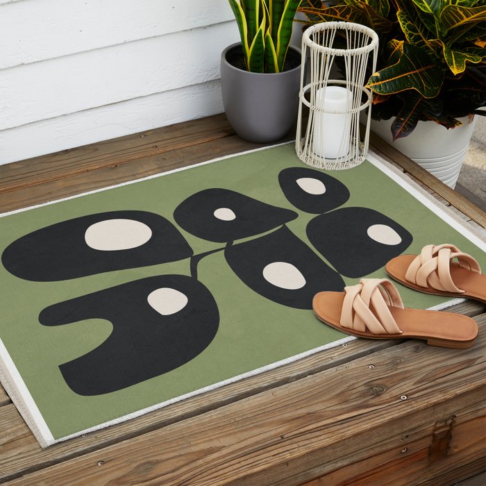 Modern Abstract Art 33 Outdoor Rug Gallery Image 2