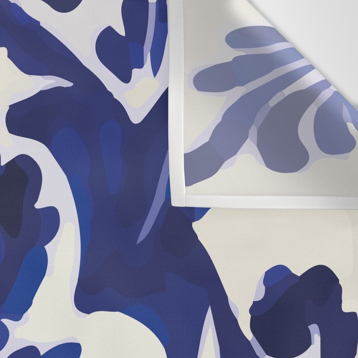 Talavera mexican tile traditional blue ceramic mosaic Wall Tapestry Gallery Image 3