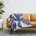 Talavera mexican tile traditional blue ceramic mosaic Throw Blanket Gallery Image 1