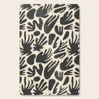 Abstract black and white organic shape pattern Cutting Board Gallery Image 1