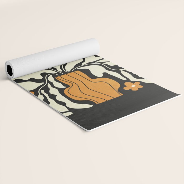 Golden Vase 02 | Summer Bloom: Matisse Night Edition Yoga Mat Gallery Image 2