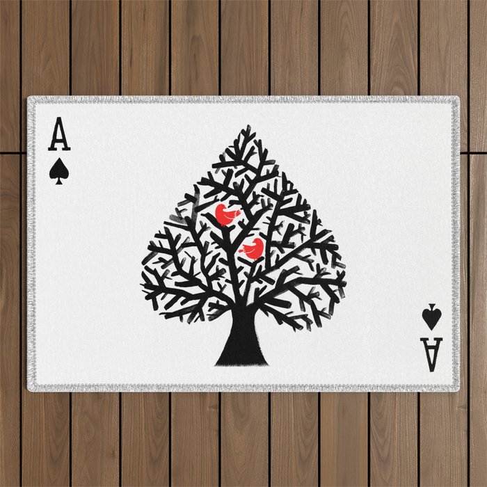 Ace of spade Outdoor Rug Gallery Image 1