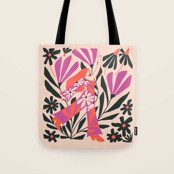 Daisy Disco Dancer  Tote Bag Gallery Image 1