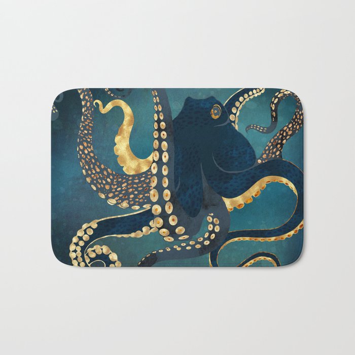 Metallic Octopus IV Bath Mat Gallery Image 1