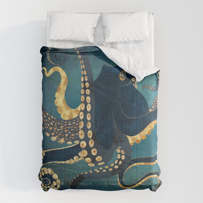 Metallic Octopus IV Comforter Gallery Image 1