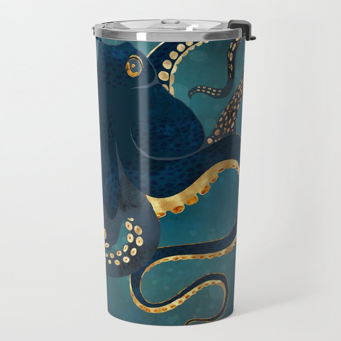 Metallic Octopus IV Travel Mug Gallery Image 2