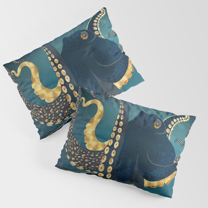Metallic Octopus IV Pillow Sham Gallery Image 1