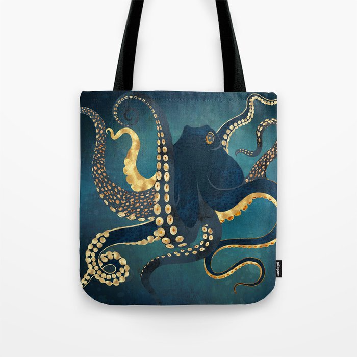 Metallic Octopus IV Tote Bag Gallery Image 1