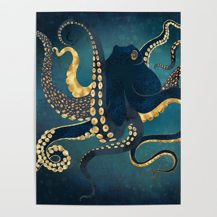 Metallic Octopus IV Poster Gallery Image 1