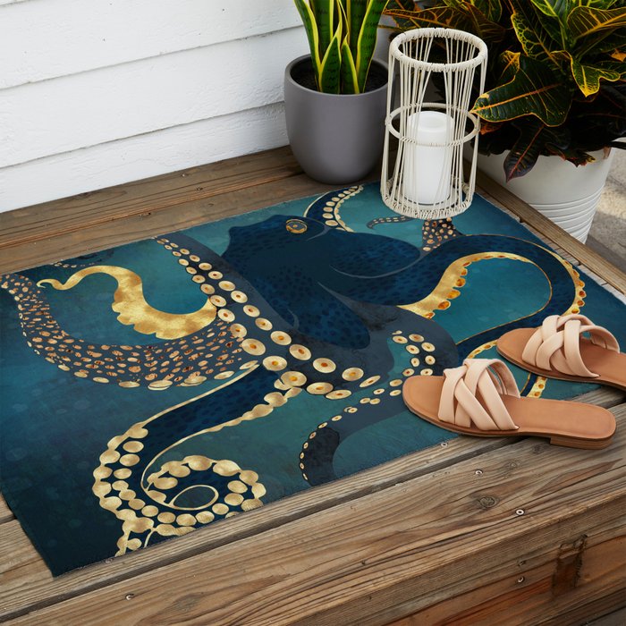 Metallic Octopus IV Outdoor Rug Gallery Image 2