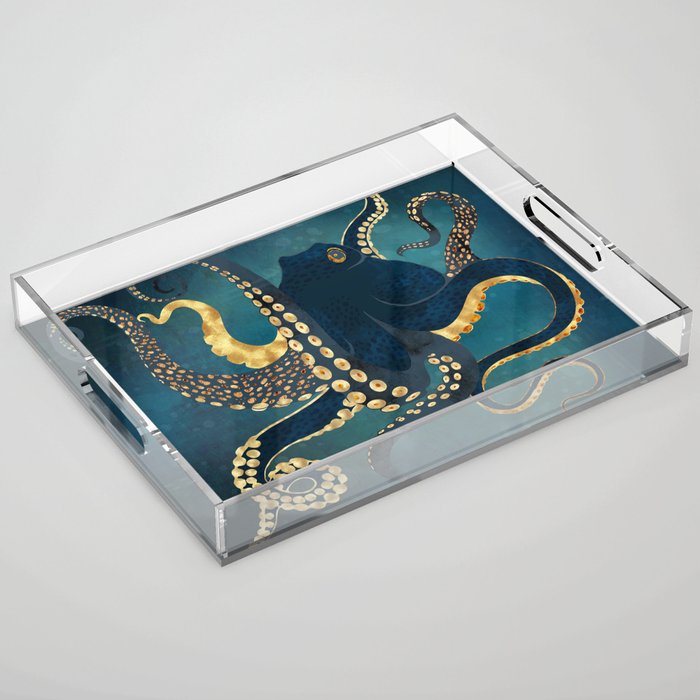 Metallic Octopus IV Acrylic Tray Gallery Image 1