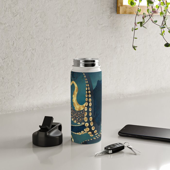 Metallic Octopus IV Water Bottle Gallery Image 4