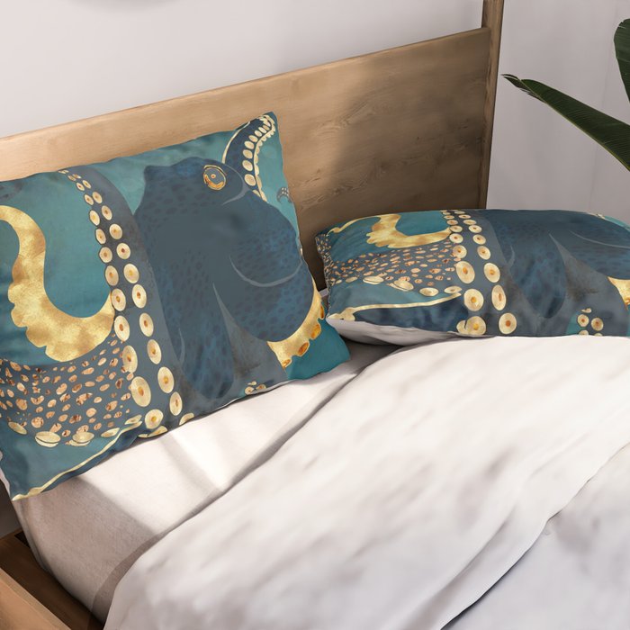Metallic Octopus IV Pillow Sham Gallery Image 2