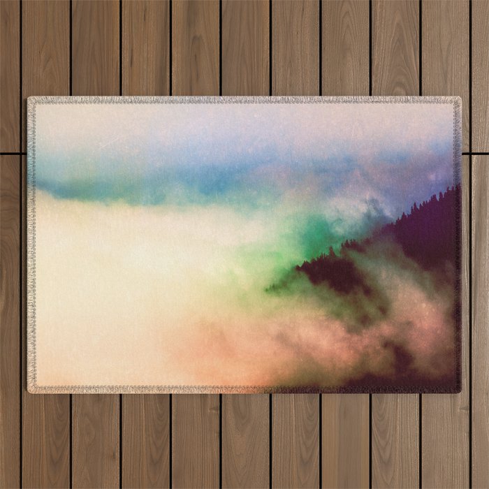 Ethereal Rainbow Clouds - Nature Photography Outdoor Rug Gallery Image 1