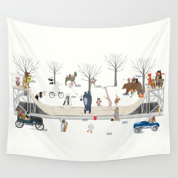 little big skate park Wall Tapestry Gallery Image 4