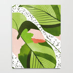 Blushing Leaves Watercolor Painting, Colorful Botanical Illustration, Tropical Modern Bohemian Notebook Gallery Image 4