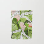 Blushing Leaves Watercolor Painting, Colorful Botanical Illustration, Tropical Modern Bohemian Wall Hanging Gallery Image 1