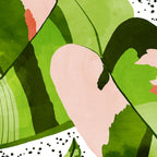 Blushing Leaves Watercolor Painting, Colorful Botanical Illustration, Tropical Modern Bohemian Coffee Mug Gallery Image 2