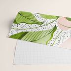 Blushing Leaves Watercolor Painting, Colorful Botanical Illustration, Tropical Modern Bohemian Wrapping Paper Gallery Image 2