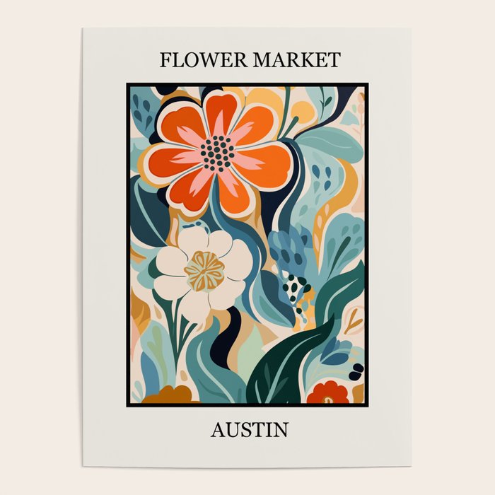 Austin Flower Market Print Poster Gallery Image 4