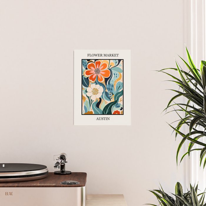 Austin Flower Market Print Poster Gallery Image 2