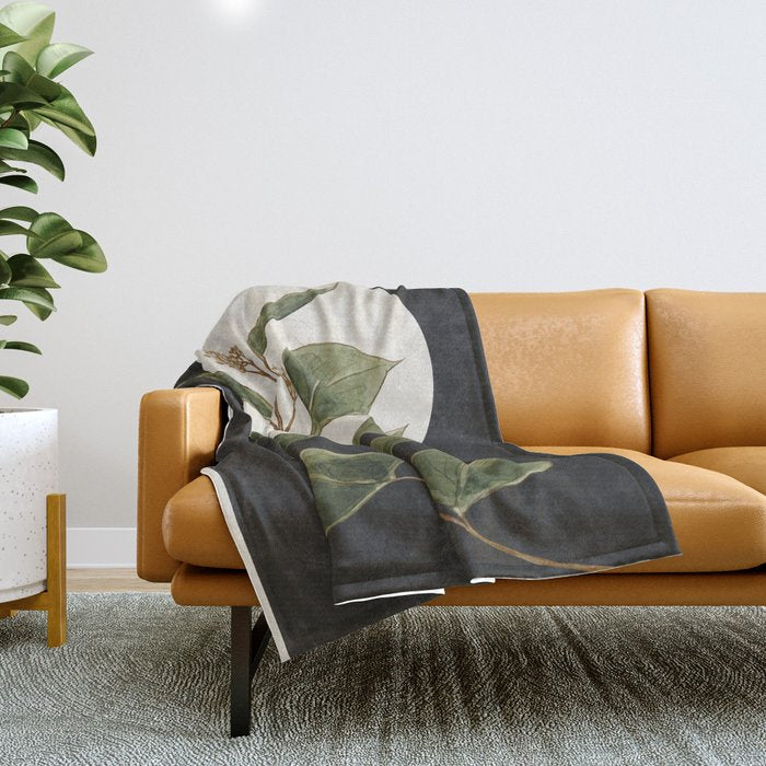 Beautiful Plant Leaves 1 Throw Blanket Gallery Image 1