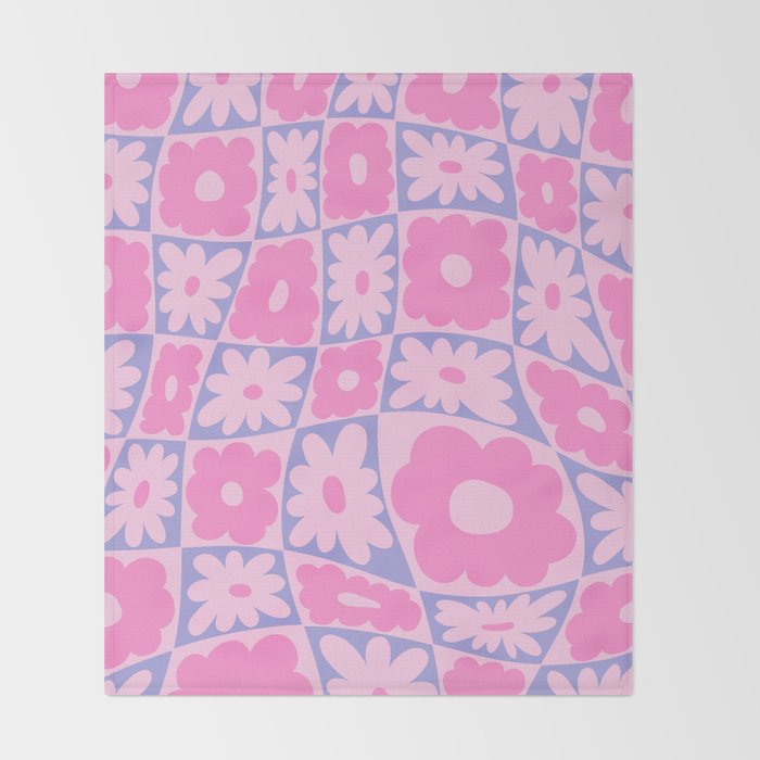 Floral twelve Throw Blanket Gallery Image 2