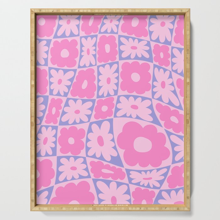 Floral twelve Serving Tray Gallery Image 1